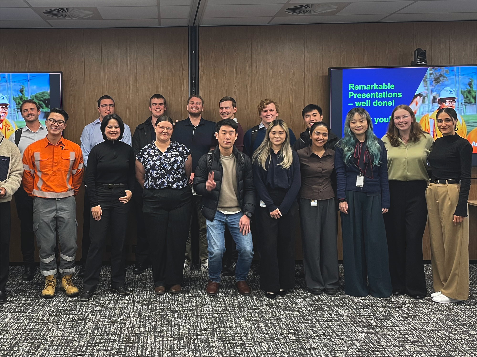 ausgrid graduates group photo