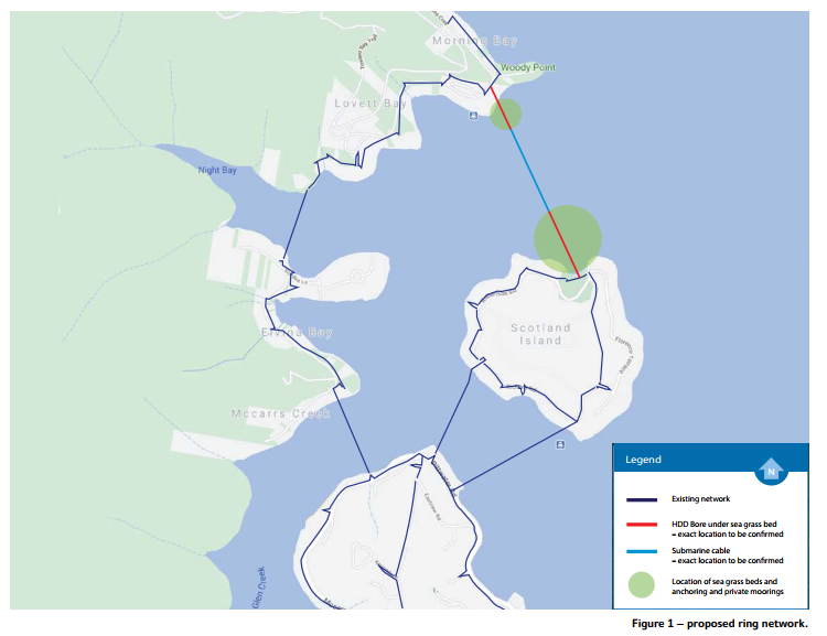 Ausgrid West Pitterwater proposed network route map