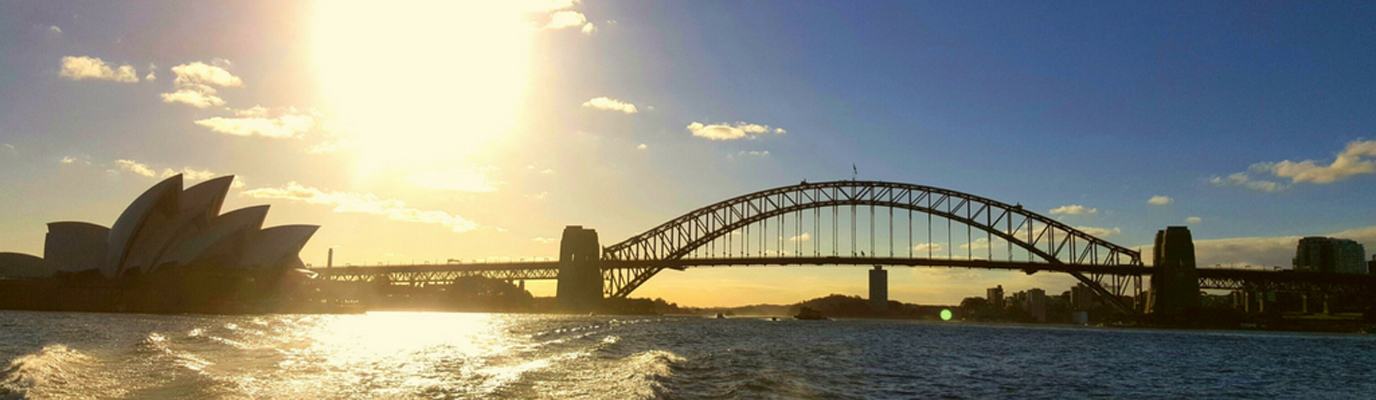 Sydney harbour in a heatwave