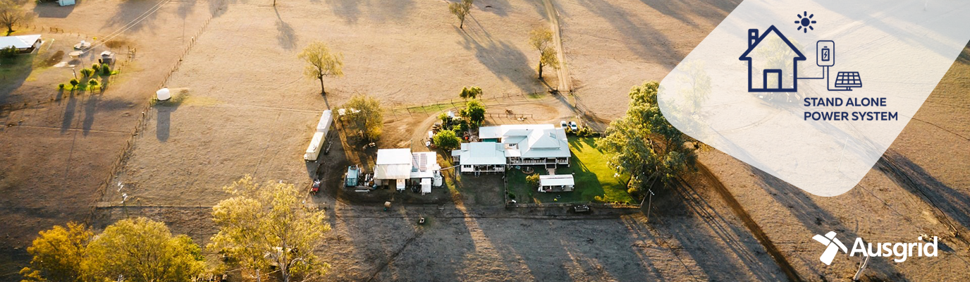 Drone shot of an australian farm