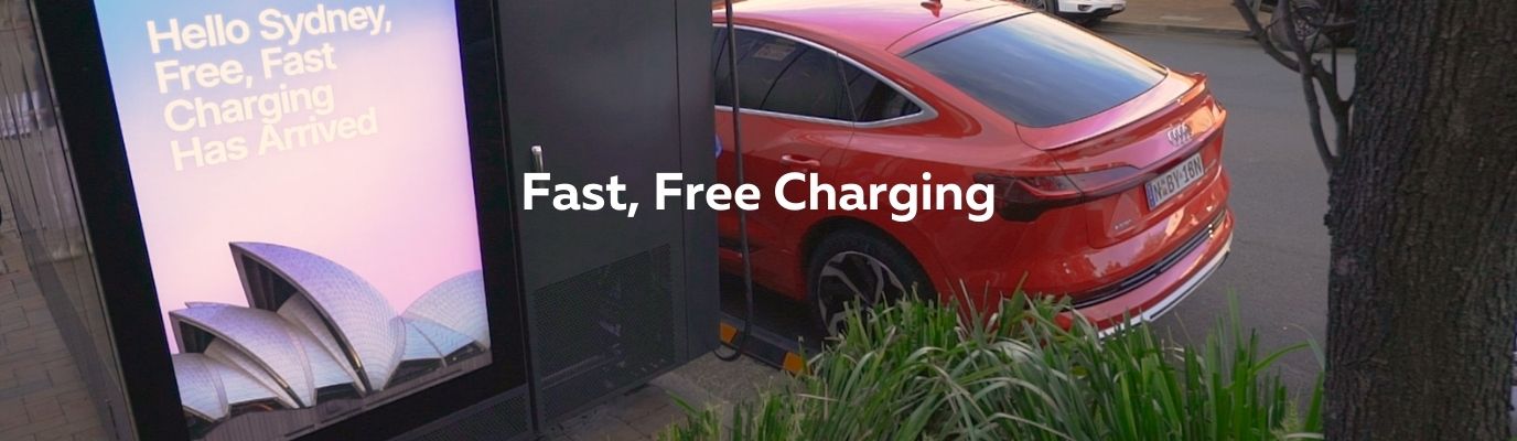 Hero banner - Fast free Charging - Ausgrid and Jolt Charging station