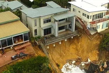 Image of storm damage in Wamberal Central Coast