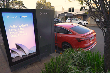 JOLT electric vehicle charging ar Mona Vale, NSW
