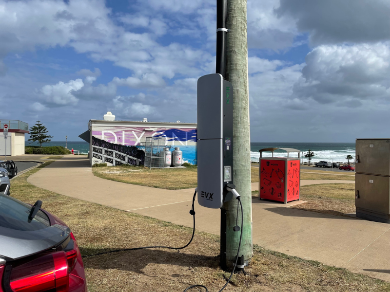 Pole mounted EV in Newcastle