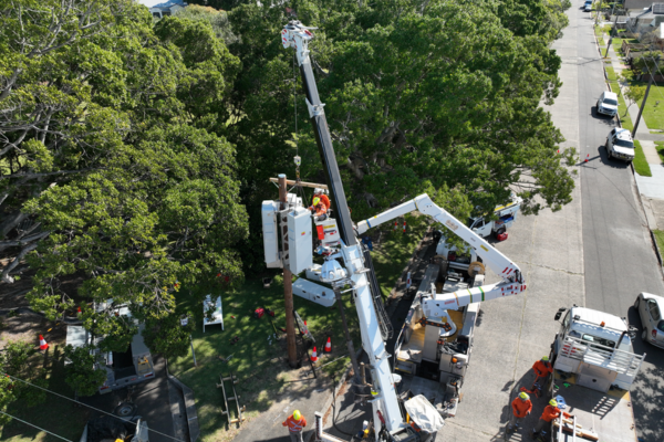 Merewether Pole Mounted Battery Installed