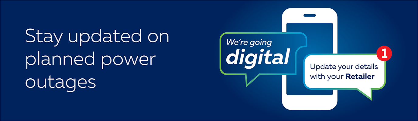 Ausgrid is Going Digital. Update your contact details online with your electricity retailer.