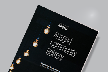 Ausgrid Community Battery Report front cover image