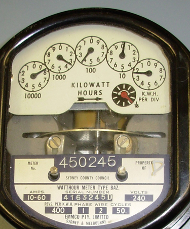 Accumulation meter - dial display